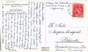 1941 Vitéz Nagybányai Horthy Miklós, Magyarország kormányzója. Bácska visszatérésének emlékére /