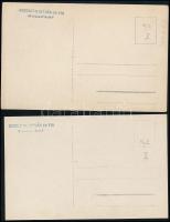 Jászai Mari színésznő különféle szerepekben, 2 db fotólap, Goszleth István és fia műterméből, hátulj...