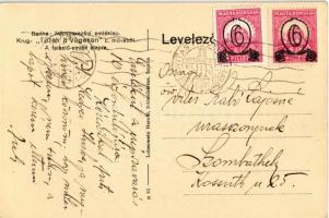 1921 Sopron, Memento et Labora. A soproni népszavazás emlékére. Krug: Tüzek a Végeken c. művéből a f...