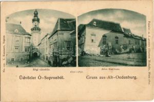 Sopron, Ó-Sopron; Régi városháza 1600-1892, Tűzotony / Altes Rathhaus (EK)