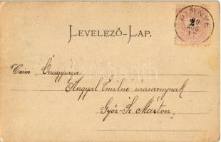 1899 Sopron, Oedenburg; Széchenyi tér és szobor, Városház tér, Szentháromság szobor, izraelita templ...