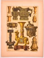 cca 1890 120 db történelmi témájú litografált illusztráció 1-120-ig Könyv mellékletek. Katonai ruhák...