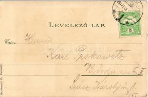 1912 Pozsony, Pressburg, Bratislava; Rathaus / Városháza. Kiadja Hardtmuth E. litho művészlap / town...