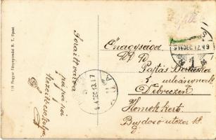 1914 Bevonulás Berlinbe / Einmarsch in Berlin / WWI German military anti-Russian art postcard, artis...