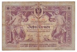 1900. 10K T:III,III-
Hungary 1900. 10 Korona C:F,VG 
Adamo K9