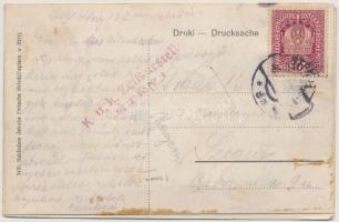 1917 Stryi, Stryj; Dworzec kolejowy / Bahnhof / railway station, in the future montage. leporellocar...