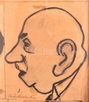 Major Henrik (1889-1948): 17 db karikatúrája. Rózsahegyi Kálmán, Halmos Mihály, Nagy Endre, Orbók At...