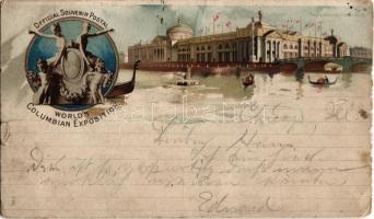 1893 (Vorläufer!!!) Chicago, Worlds Columbian Exposition, Agriculture Building. Art Nouveau, litho (small tear)