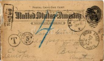 1893 (Vorläufer!!!) Chicago, World's Columbian Exposition, Agriculture Building. Art Nouveau, l...