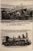 A MÁV 322. sor. III. osztályú 4 hengerű compound-rendszerű személyvonatú mozdonya és a 223. sorozatú személyvonatú mozdonya. Gőzmozdony Szaklap kiadása 1916. / Hungarian State Railways locomotives (EK)