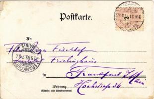 1898 Jancsi és Juliska / Hansel und Grethel. Lith. Anstalt Kaufbeuren F. Siml / Hansel and Gretel - ...