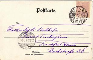 1898 Jancsi és Juliska / Hansel und Grethel. Lith. Anstalt Kaufbeuren F. Siml / Hansel and Gretel - ...