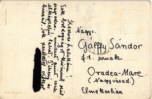 3 db régi B.K.W.I. bécsi művészlap E. Schütz szignóval / 3 pre-1945 B.K.W.I. Viennese art postcard s...