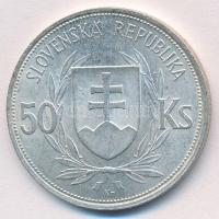 Szlovákia 1944. 50K Ag "Függetlenség 5. évfordulója" T:1-
Slovakia 1944. 50 Korun Ag &quo...