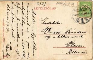 1914 Debrecen, Református kistemplom. Thaisz Arthur kiadása (EK)