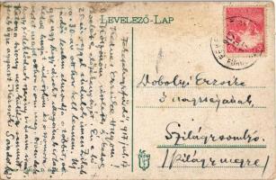 1917 Feketehegy-fürdő, Cernohorské kúpele (Merény, Nálepkovo);  Autóbusz megállóhely / autobus stati...