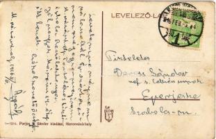 1916 Marosvásárhely, Targu Mures; Széchenyi tér, Bocsánczy Márton, Pap Zsigmond, Melczer Gyula, Grün...