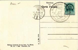 Marosvásárhely, Targu Mures; Posta, Bíró, Szerdahelyi és Kincs & Klein üzlete / post office, sho...