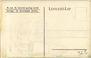 M. kir. 16. honvéd gyalogezred özvegy- és árvaalapja javára / WWI Austro-Hungarian K.u.K. military a...