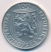 Csehszlovákia 1951. 100K Ag "Klement Gottwald" T:1- Czechoslovakia 1951. 100 Korun Ag &quo...