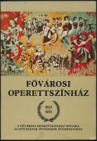 1973 A Fővárosi Operettszínház műsora alapításának ötvenedik évfordulóján, fotókkal illusztrált