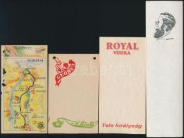 7 db régi számolócédula, közte HÉV Globus, stb., vegyes állapotban