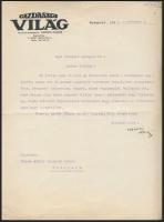 1928-1931 Újságok fejléces levélpapírjaira írt levelek (Magyarság, Múlt és Jövő, Kunstädter, Gazdasá...