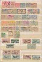 Olasz, német okmánybélyegek A/4 berakólap 2 oldalán