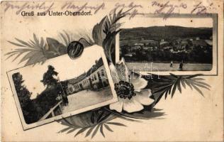 Unter-Oberndorf, Strasse / street. Art Nouveau, floral (EK)