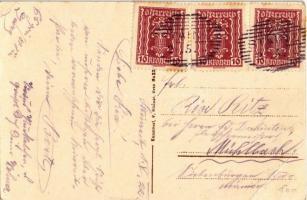 Stainz, Feuchtfröhliche Grüsse / Art postcard (EB)