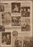1953 a Béke és szabadság képes hetilap 4. évf. 49. száma (dec. 2.), a magyar-angol az évszázad mérkő...