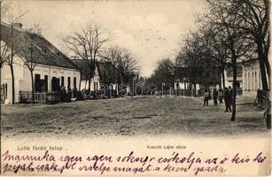 1904 Balatonlelle, Lelle-fürdőtelep; Kossuth Lajos utca, Wollák József üzlete és saját kiadása (EK)