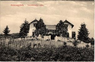 Balatongyörök, Szentkirályi villa, szőlőskert