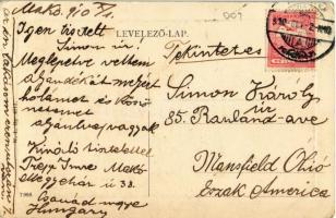 1910 Makó, Megyeház utca, Járásbíróság, árok. W. L. Bp. 4112. (EK)