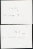 1950-1951 MDP és DISZ kongresszus, 2 db hátoldalon feliratozott sajtófotó, 9×12 cm