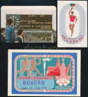 6 db olimpiákkal kapcsolatos reklámnyomtatvány