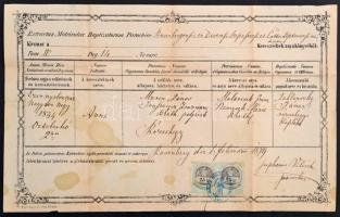 1870-1888 10 db felvidéki egyházi okmány