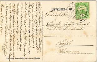 1914 Domoszló, Fogyasztási és Értékesítési Szövetkezet üzlete, Korlát Antal italmérése, kocsmája (EK...