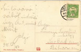 1910 Veszprém, Szabadság tér, Veszprém Megyei Takarékpénztár, Ungár Lipót, Winter Sándor üzlete. Kia...