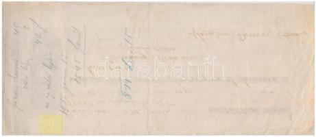 1874. 2Ft-os váltó 1545Ft-ról T:III ragasztott