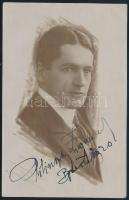 linszky Zsigmond (1883-1957) operaénekes (tenor). dedikált fotólapja