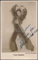 Albert Gaubier (1908-1991) táncművész, koreográfus,) dedikált fotólapja / Autograph signed postcard