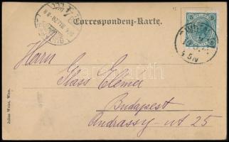 Elise Elizza (1870-1926) operaénekesnő dedikált fotólapja, saját kezű soraival / Autograph signed ph...