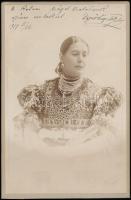 Dezső-Ligeti Juliska, Weichand (1877-1945) színésznő dedikált fotója. / Autograph signed photo 13x20 cm
