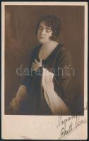 Németh Mária (1897-1967) opera-énekesnő, dedikált fotólap
