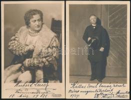 Operaénekesek, színészek dedikált ás aláírt fotóinak gyűjteménye, összesen 14 db hazai és külföldi /...