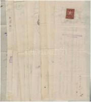 1930-1942. 27db-os vegyes kitöltött váltó tétel bélyegzésekkel és illetékbélyegekkel T:III