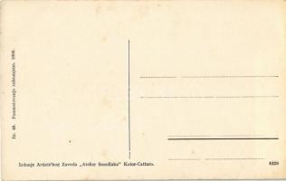 Crnogorski castnik sa suprugom. Atelier Smodlaka / Montenegrinischer Offizier mit Gemahlin / Montene...