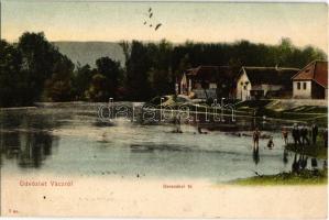 1907 Vác, Derecskei tó, fürdőzők