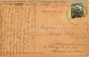 Szigetszentmiklós, Pályaudvar, Vasútállomás, vonat, létra, tehervagonok. W. L. (?) 804. Kiadja Özv. ...